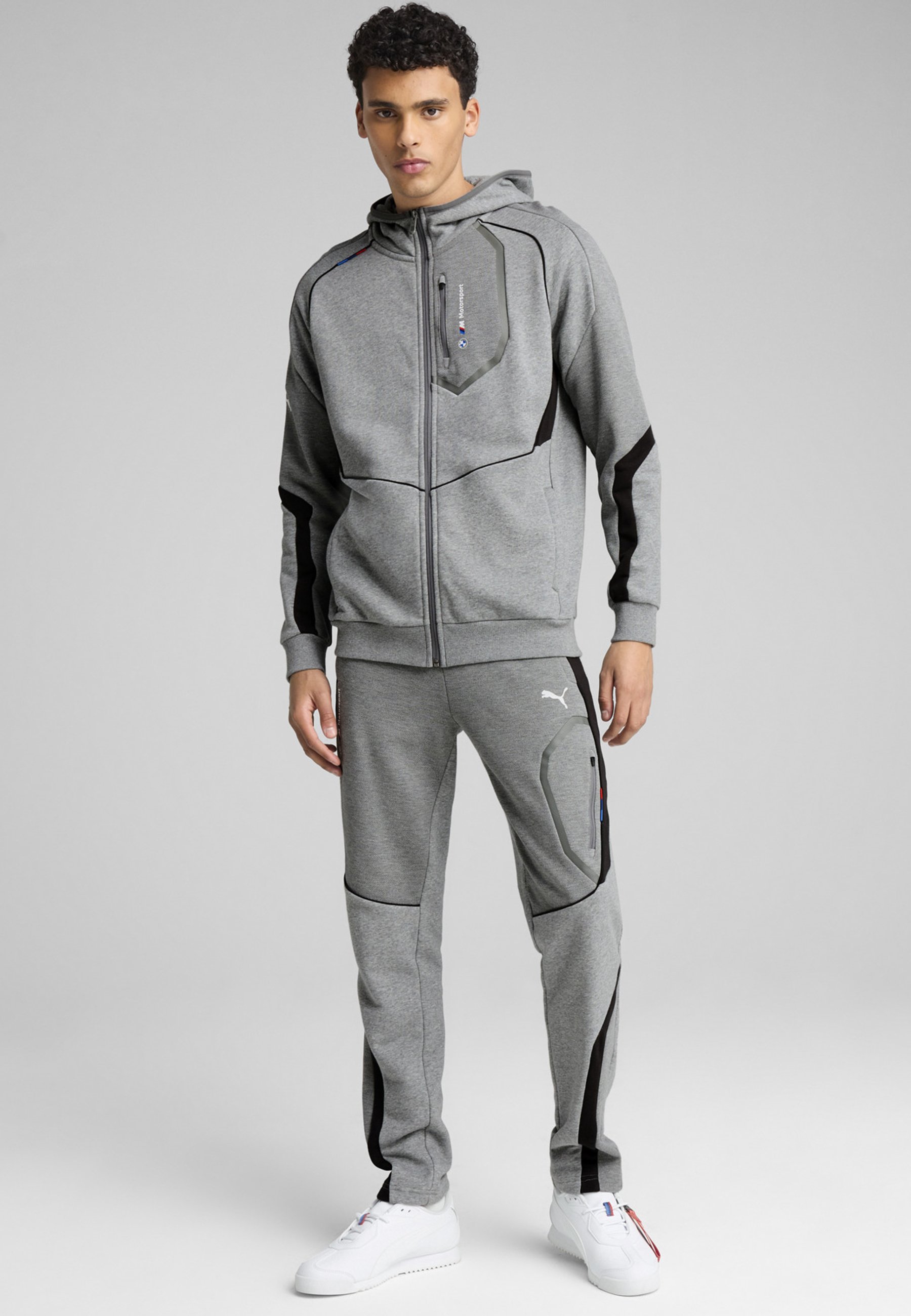 Puma Sweat zippé medium gray heather/gris