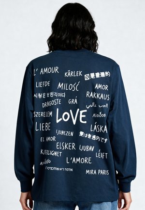 UNIVERSAL LOVE HEAVYWEIGHT TEE 26 - Maglietta a manica lunga - dark blue