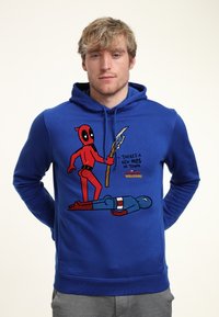 Marvel DEADPOOL WOLVERINE NEW IN TOWN - Jersey con capucha - royal blue