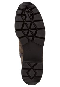 Jana Kotníkové boty na platformě - mottled dark brown