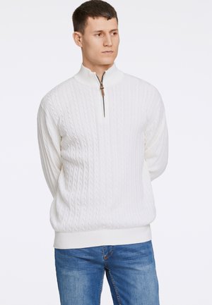 1/2 ZIP - Strickpullover - off white