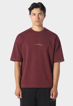 BRODERIE - T-shirt basic - maroon