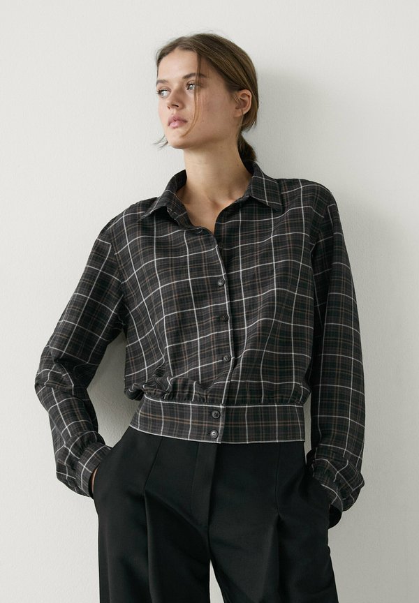 CHECK - Button-down blouse