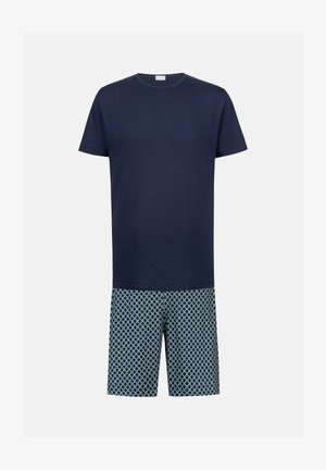 mey, MEY PYJAMA KURZ SERIE CURVES SET - Pyjama set - yacht blue