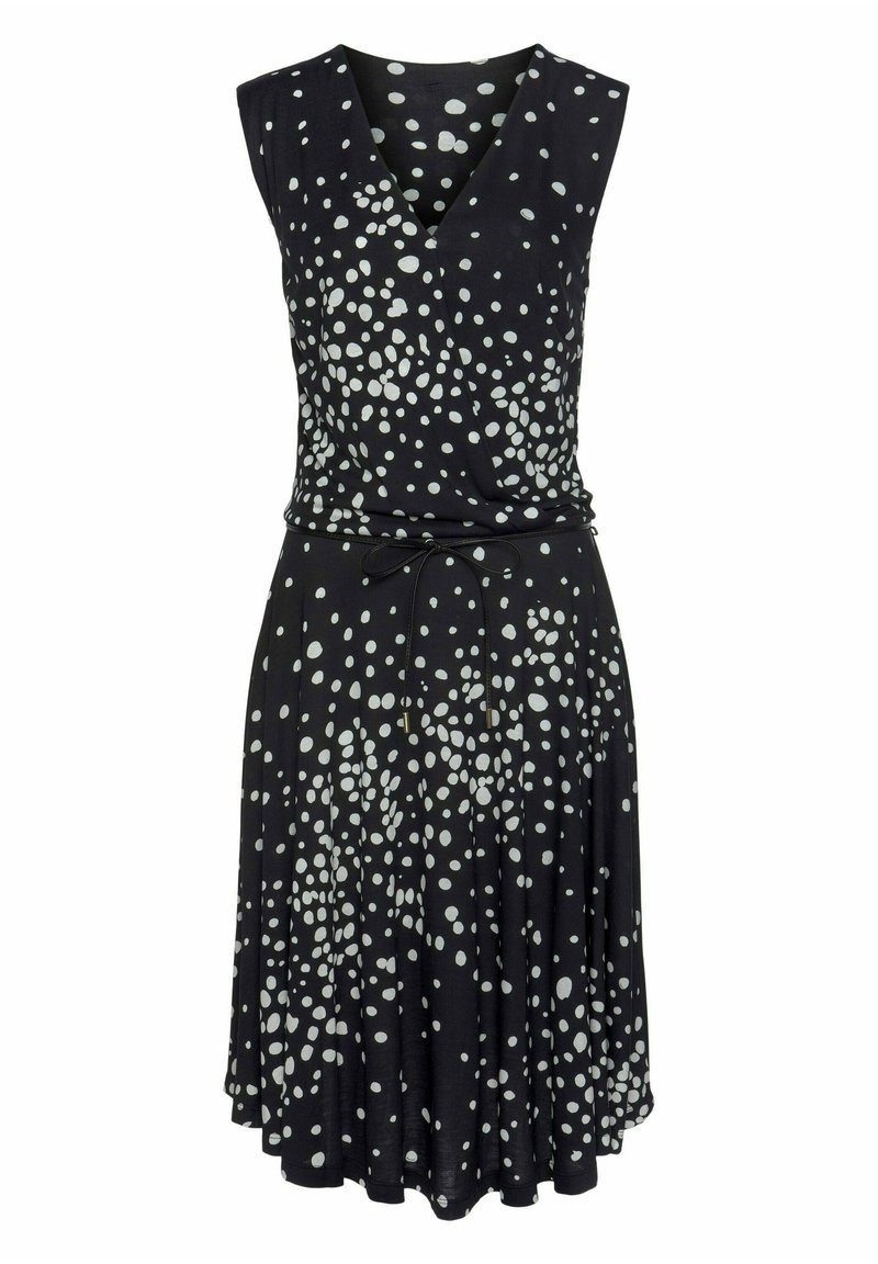Damen Freizeitkleider | LASCANA Freizeitkleid schwarz/weiß/bedruckt/schwarz - AF86010 Damen Freizeitkleider | LASCANA Freizeitkleid schwarz/weiß/bedruckt/schwarz - AF86010