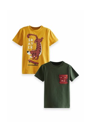 2 PACK - T-shirt med print - senf