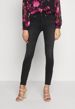 Skinny-Farkut - black denim