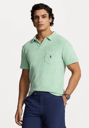 CUSTOM FIT TERRY POLO SHIRT - Polo - celadon