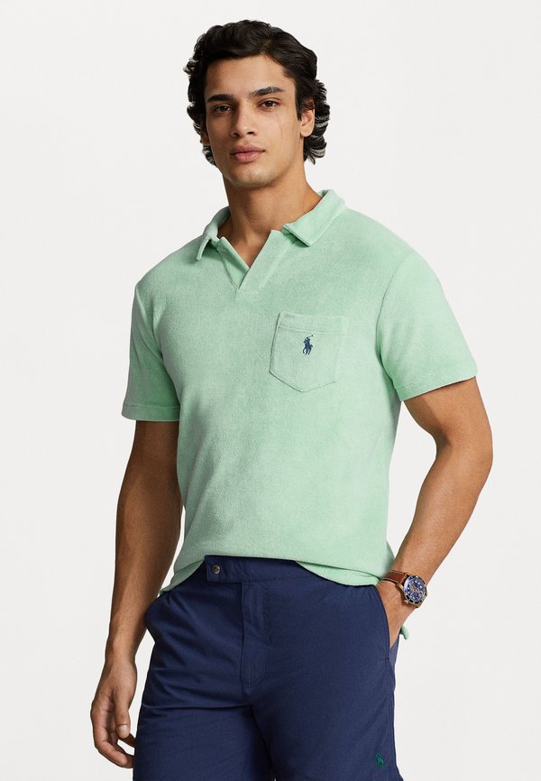 CUSTOM FIT TERRY POLO SHIRT - Polo shirt - celadon