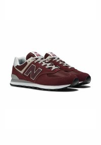 New Balance 574  - Trainers - burgundy white