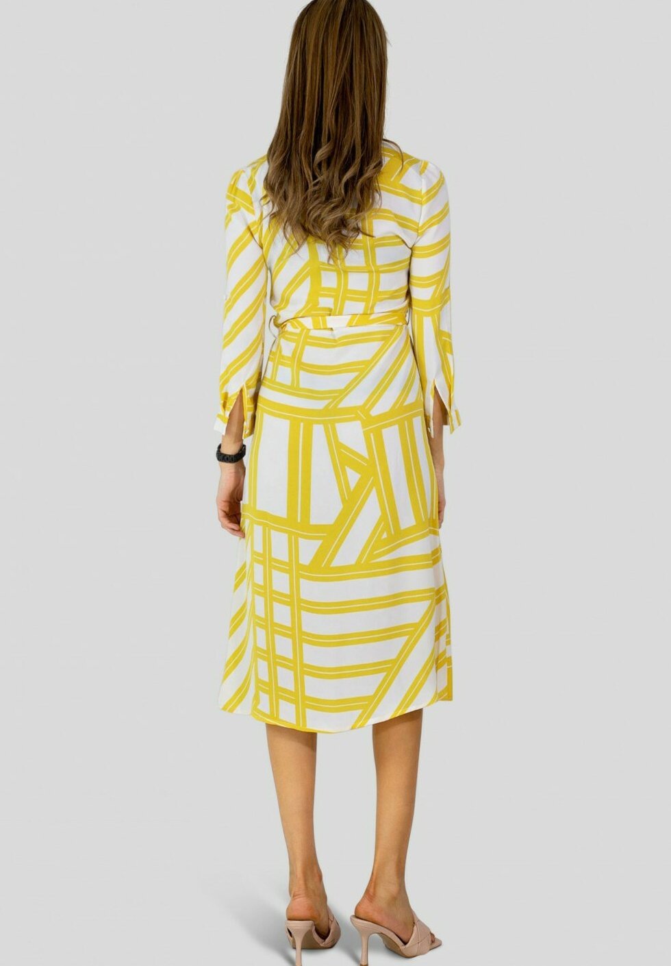 robe chemise jaune