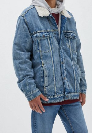 Spijkerjas - mottled blue