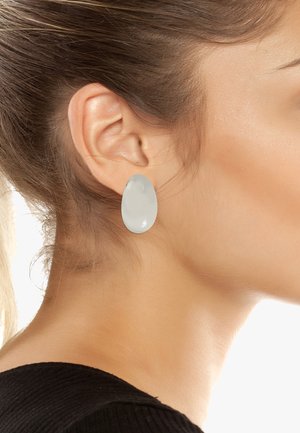 OVAL SPHERE POST  - Earrings - medium grey