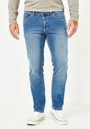 PIPE 5-POCKET MIT MOTION & COMFORT STRETCH - Jeans Straight Leg - blue medium used