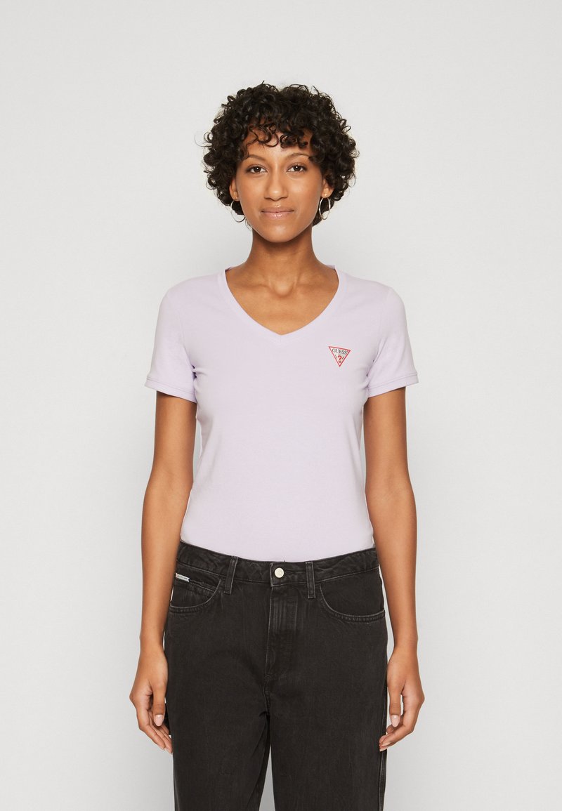 Guess TRIANGLE - Navadna majica - new light lilac