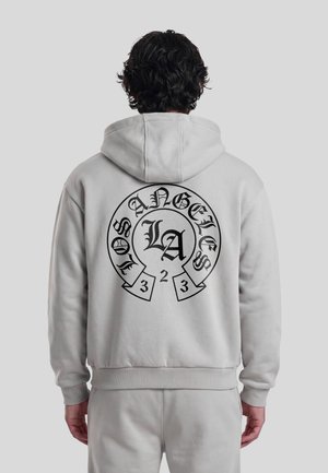 Mister Tee, LA DYNASTY LOOSE FIT ZIP HOODY - Φούτερ με φερμουάρ - lightasphalt