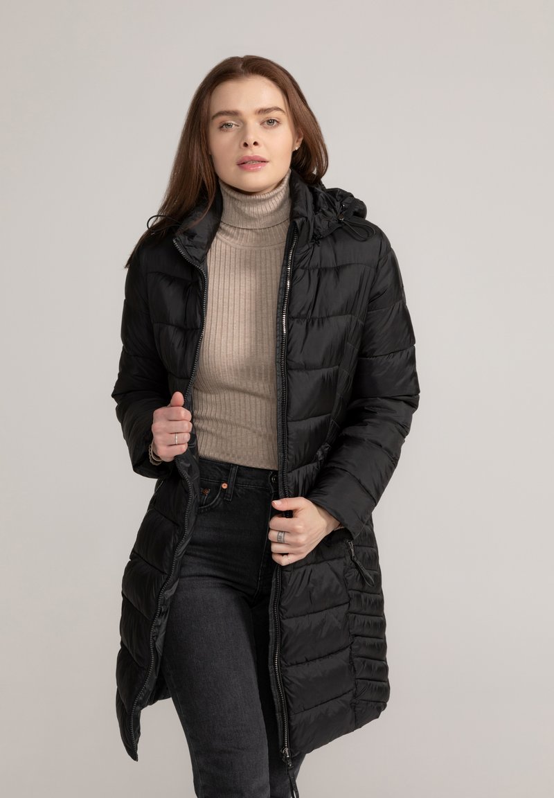 Manisa Wintermantel - schwarz