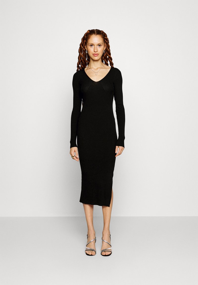 ONLY Tall ONLJULIE LIFE V-NECK DRESS - Šaty do práce - black