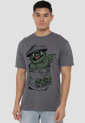 SESAME STREET EARLY GROUCH - Print T-shirt - anthracite