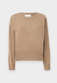 CREW NECK WIDE SLEEVE - Strikkegenser - dark chino beige