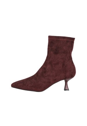 CON TACÓN CHUPETE - Botines - burdeos