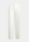 LINEN-BLEND TWILL WIDE-LEG CROPPED PANT - Παντελόνι - white