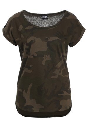 Urban Classics CAMO  - T-shirts print - olive