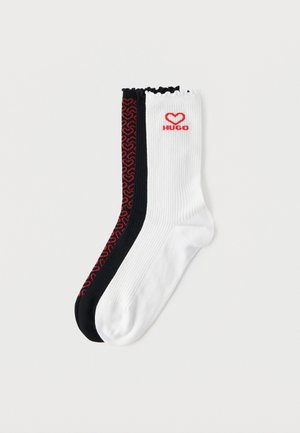 HUGO LET HERT 3 PACK - Șosete - black/red/white