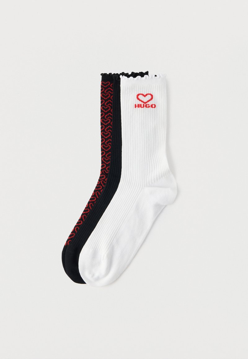 HUGO LET HERT 3 PACK - Κάλτσες - black/red/white