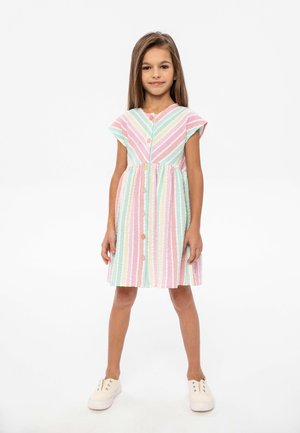 SHORT SLEEVE STRIPED - Vapaa-ajan mekko - multi coloured