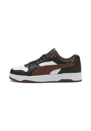 RBD BREAK LOW HERREN SNEAKER  402586 14 BLACK-CHESTNUT BROWN-WHITE - Sneaker low - black-chestnut brown-white