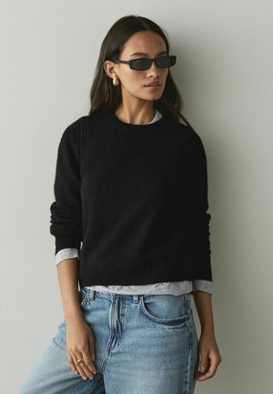 Next, CREW NECK LONG SLEEVE KNITTED JUMPER - Striktrøje - black