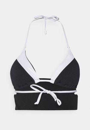 Seafolly SLICE OF SPLICE SLIDE - Bikini-Top - white/black
