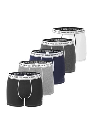 5 PACK PLAIN - Boxers - noir bleu gris blanc