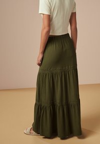 Next TEXTURED WITH TRIM TALL  - Maksihame - khaki green