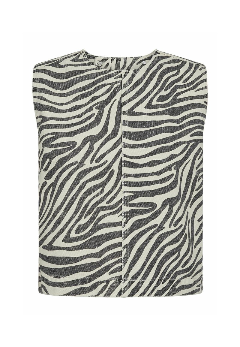 Ivy Copenhagen IVY-HEAVEN CROSS BACK TOP FADED ZEBRA - Blouse