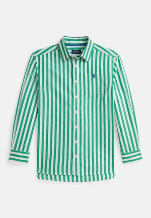 STRIPED COTTON POPLIN BOXY SHIRT 7-14Y - Cămașă - stem/white