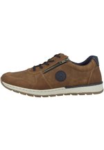 Rieker Herren Sneaker B2114 – Karamellbraun Mit Schnürung & Reißverschluss
