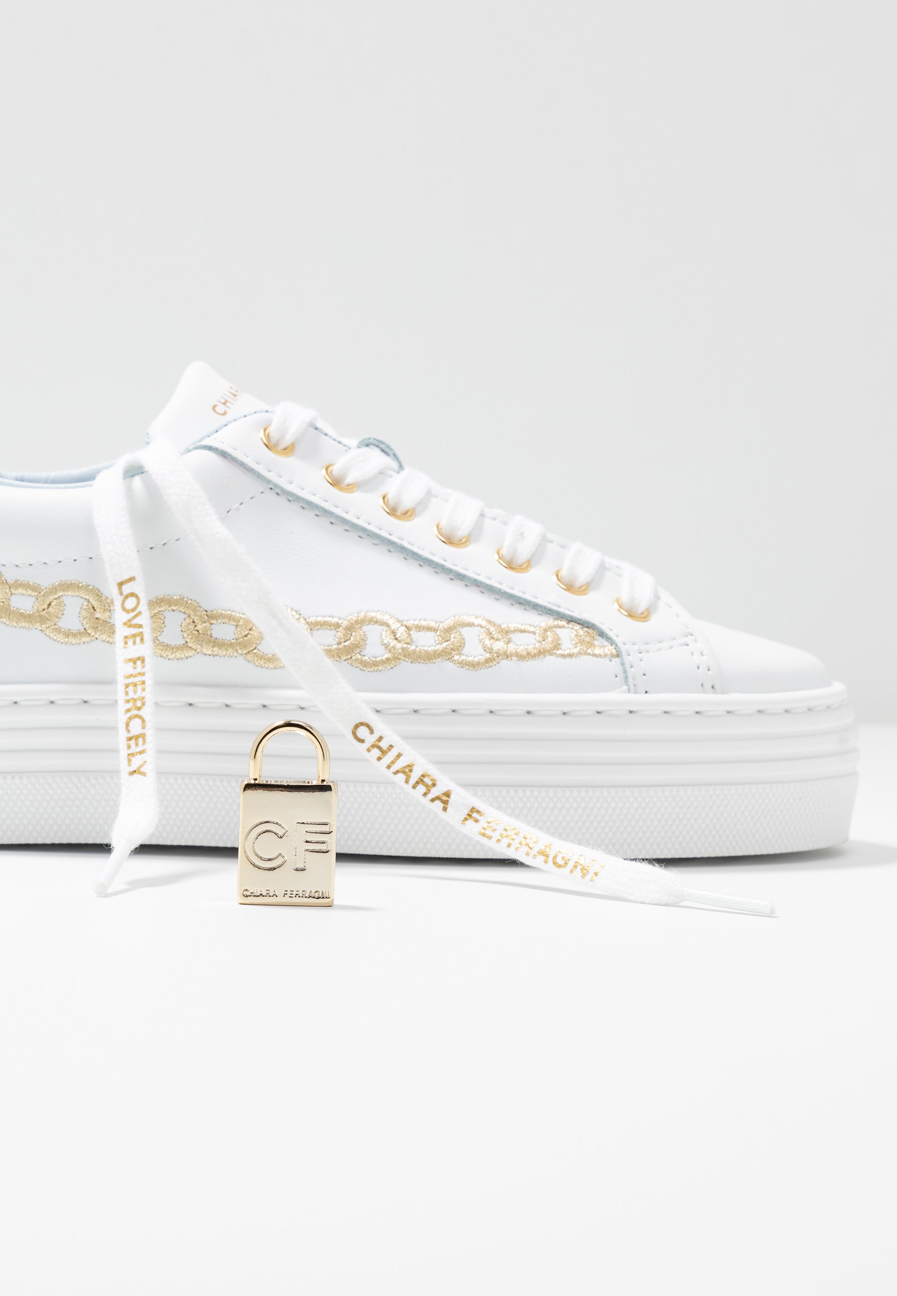 CHIARA FERRAGNI CHAIN Joggesko whitegold Zalando.no CHIARA FERRAGNI CHAIN Joggesko whitegold Zalando.no