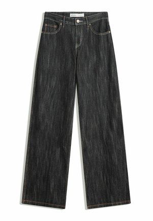 JACQUARD BOYFRIEND - Relaxed fit jeans - black