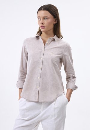 Overhemdblouse - beige