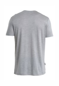 Gray short-sleeve t-shirt made of soft fabric, featuring a crew neckline, regular fit, and subtle heathered texture. No visible logos.