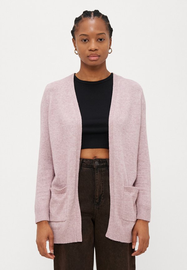 ONLLESLY OPEN CARDIGAN - Strickjacke - violet ice melange