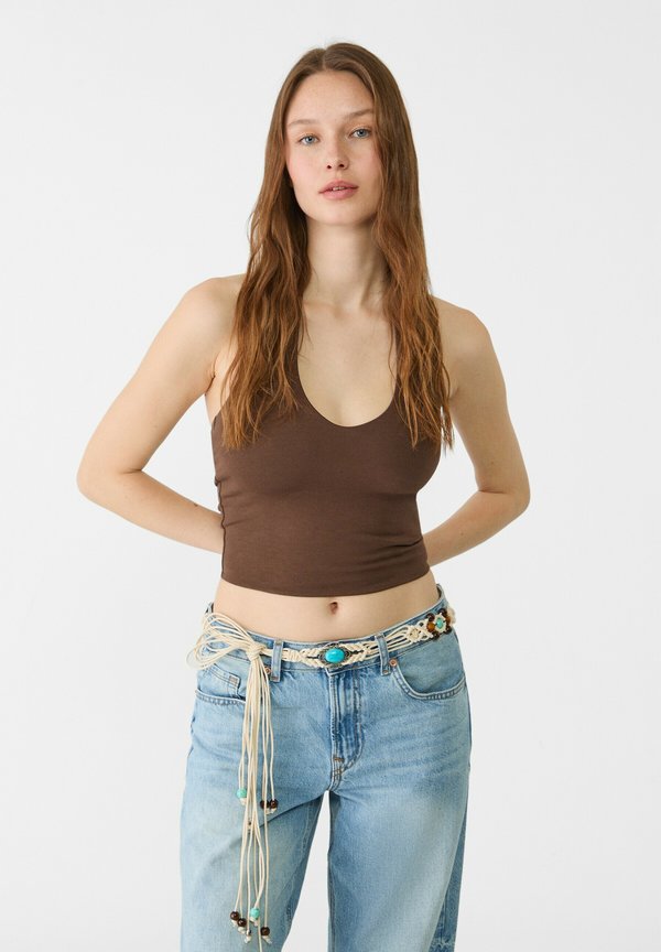 BEADED - Gürtel - beige