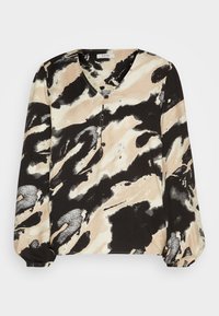 VNECK SHIRT - Bluse - birch mix