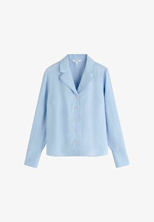 Next, REGULAR FIT - SOFT REVERE COLLAR LONG SLEEVE SHIRT - Hemdbluse - blue