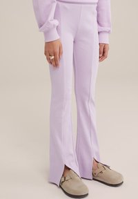 WE Fashion Auduma bikses - violet