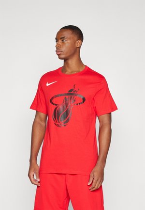 NBA CITY EDITION MIAMI HEAT LOGO TEE - Club wear - university red