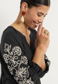 Cellbes of Sweden WITH EMBROIDERY - Blouse - black beige