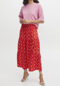 b.young Stickad tröja - pink